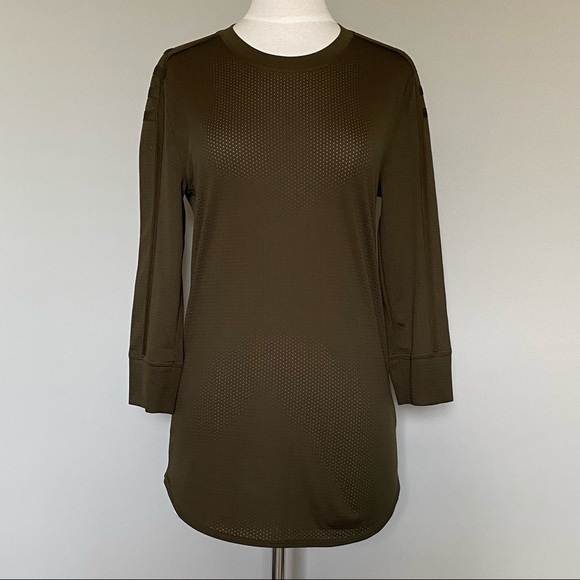 Helmut Lang Green Sport Mesh Tunic Top, XS - Picture 1 of 8